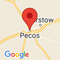Map of Pecos, TX